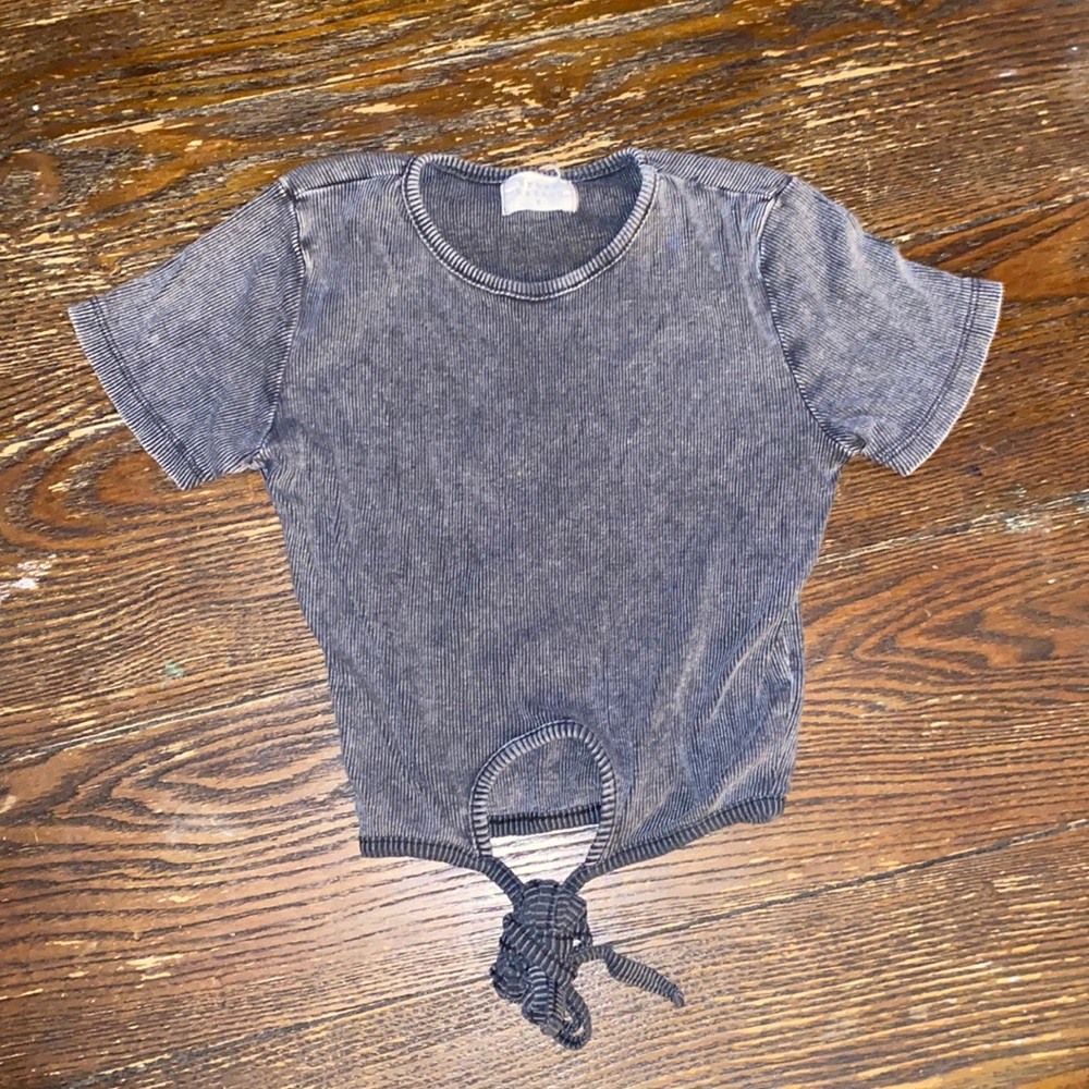 Black crop top